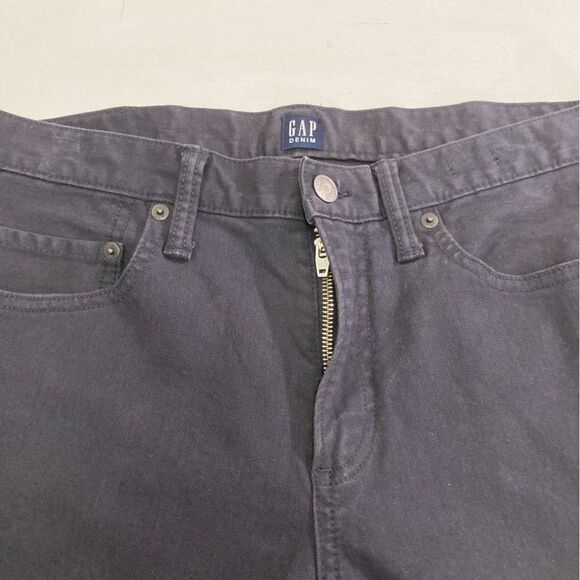 Gap Jeans Men’s 31x30 Black Slim Straight Leg Twill Stretch Casual Preppy Pants - Picture 6 of 13